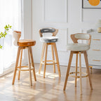 Solid Wood Swivel Bar Stools - image 3
