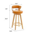 Solid Wood Swivel Bar Stools - image 9