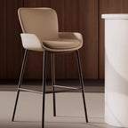 Minimalist Bar Stool For Home Use - Khaki - 2x - image 3