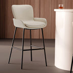 Minimalist Bar Stool For Home Use - Beige - 2x - image 2