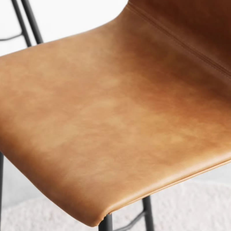 Iron Frame Saddle Leather Bar Stools - image 9
