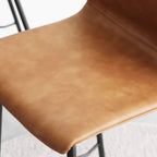 Iron Frame Saddle Leather Bar Stools - image 9