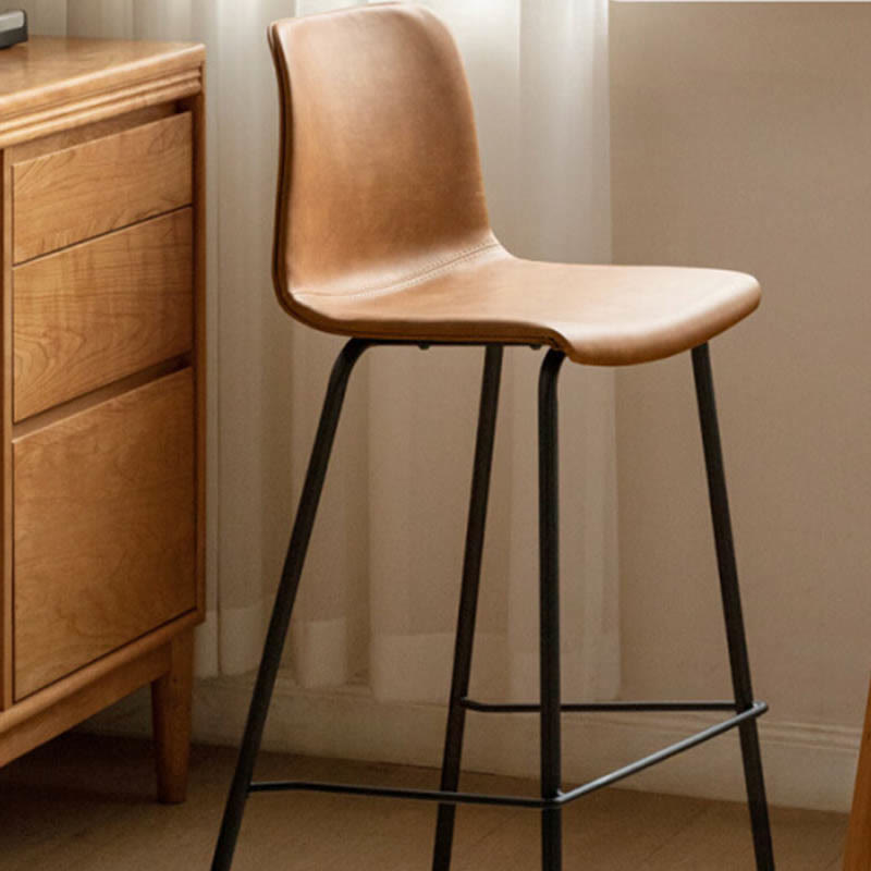 Iron Frame Saddle Leather Bar Stools - image 8