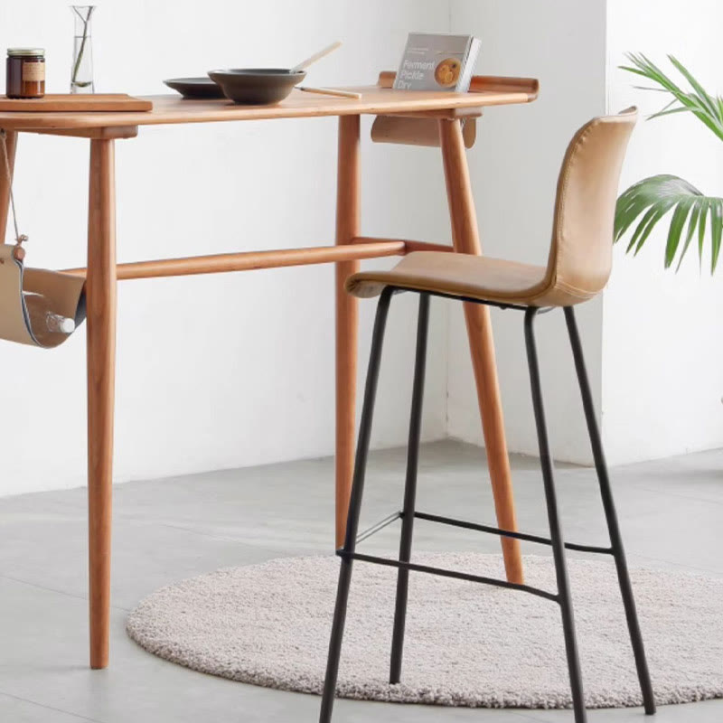 Iron Frame Saddle Leather Bar Stools - image 6