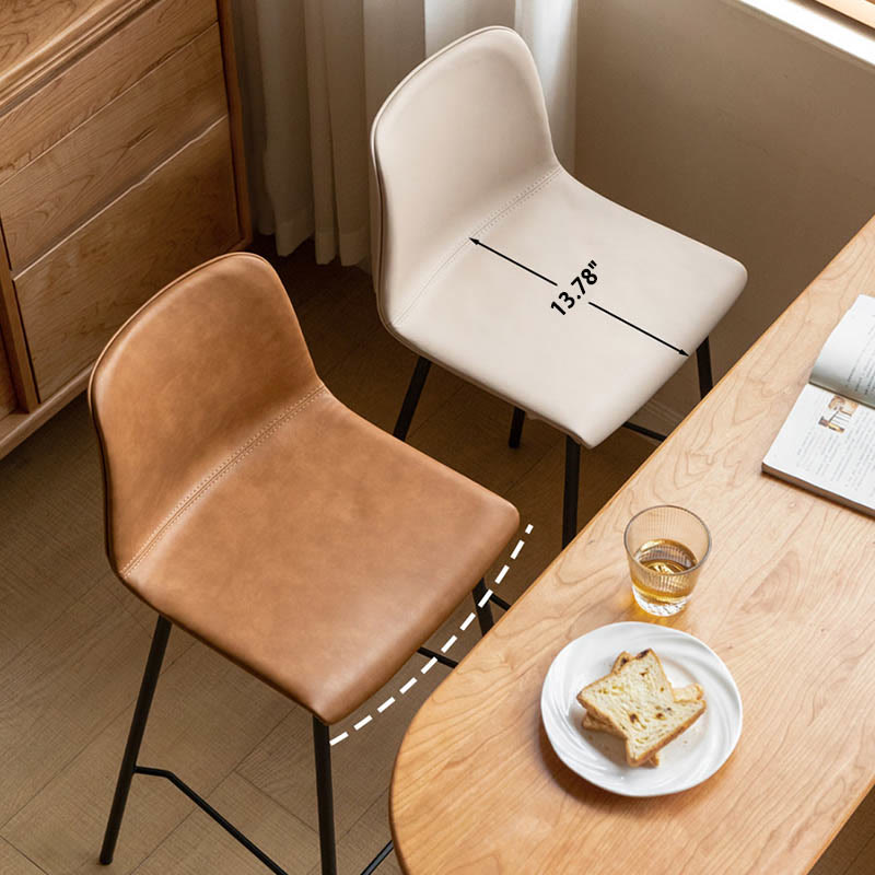 Iron Frame Saddle Leather Bar Stools - image 7