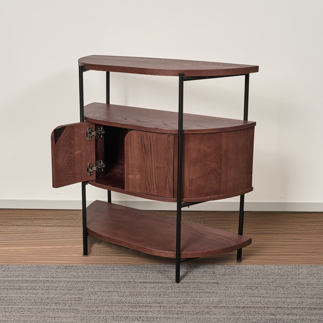 Semicircular Three-layer Entrance Cabinet