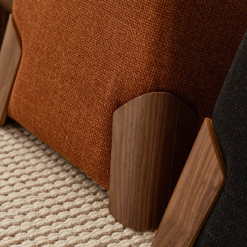 Solid Wood Handle Small Square Ottoman - image 12