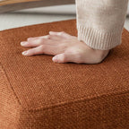 Solid Wood Handle Small Square Ottoman - image 11