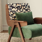 Retro Single Solid Wood Accent Chair - image 6