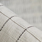 Solid Wood Accent Chair With Striped Cotton Cushion - image 6