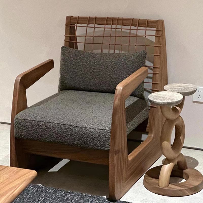 Mid-century Woven Rope Accent Chair - image 2