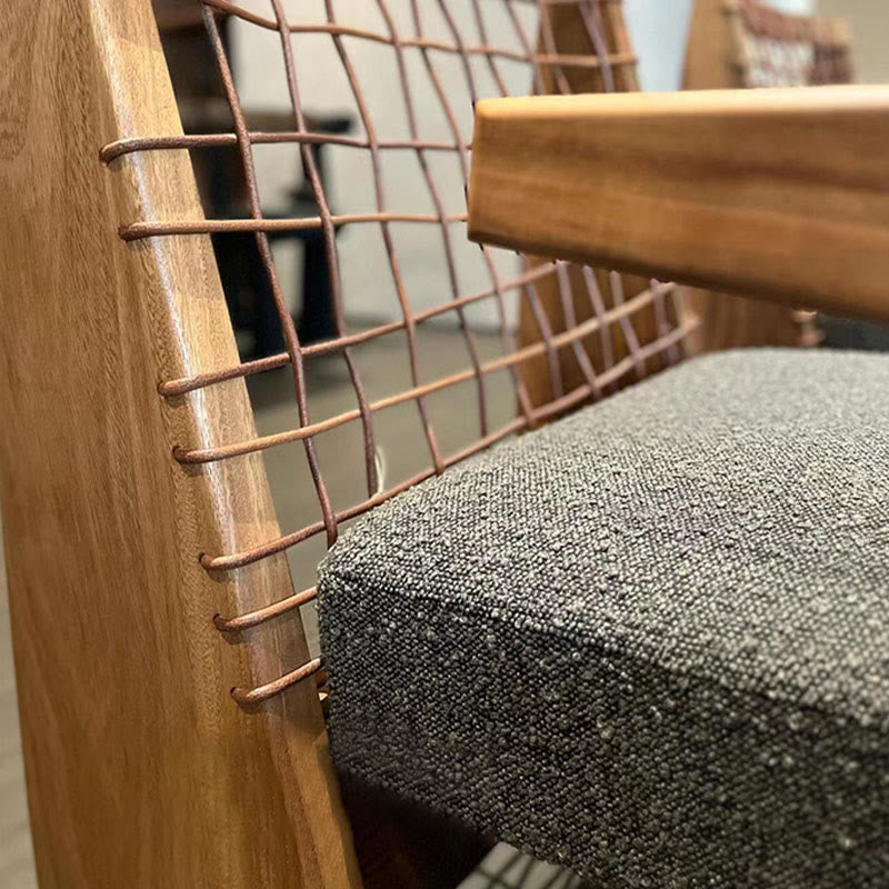 Mid-century Woven Rope Accent Chair - image 7