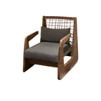 Mid-century Woven Rope Accent Chair - image 1