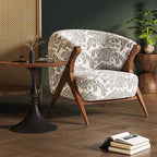 Single Vintage Solid Wood Sofa Accent Chair - image 4