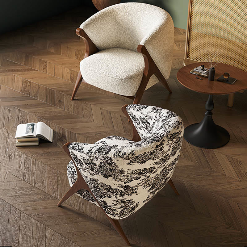 Single Vintage Solid Wood Sofa Accent Chair - image 5
