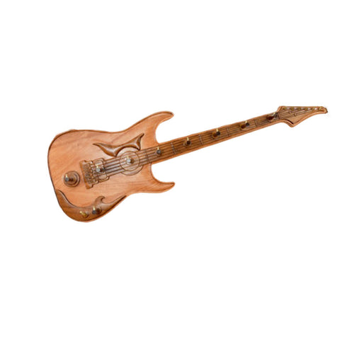 Creative Wooden Guitar Shape Wall Hook