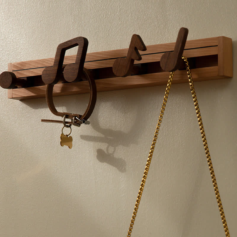 Nordic Style Wooden Musical Note Wall Hook - image 4