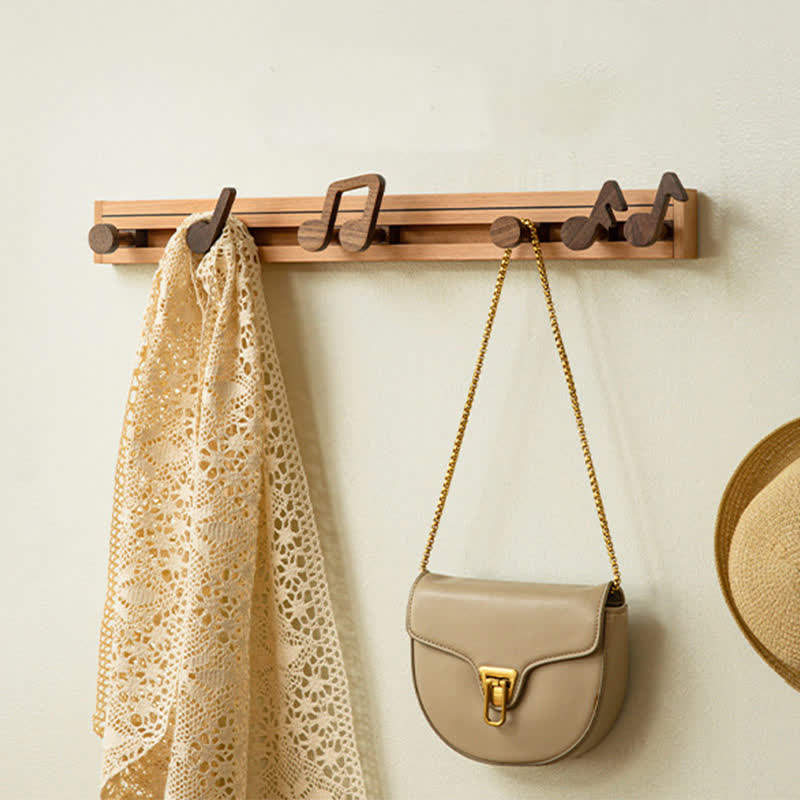 Nordic Style Wooden Musical Note Wall Hook - image 3