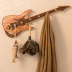 Creative Wooden Guitar Shape Wall Hook - image 2