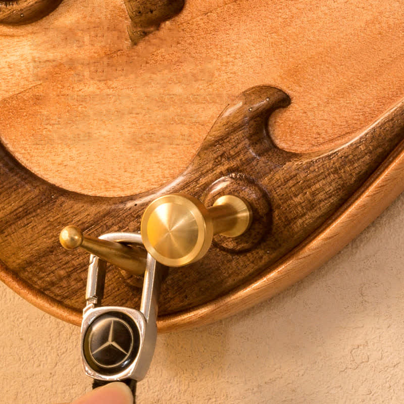 Creative Wooden Guitar Shape Wall Hook