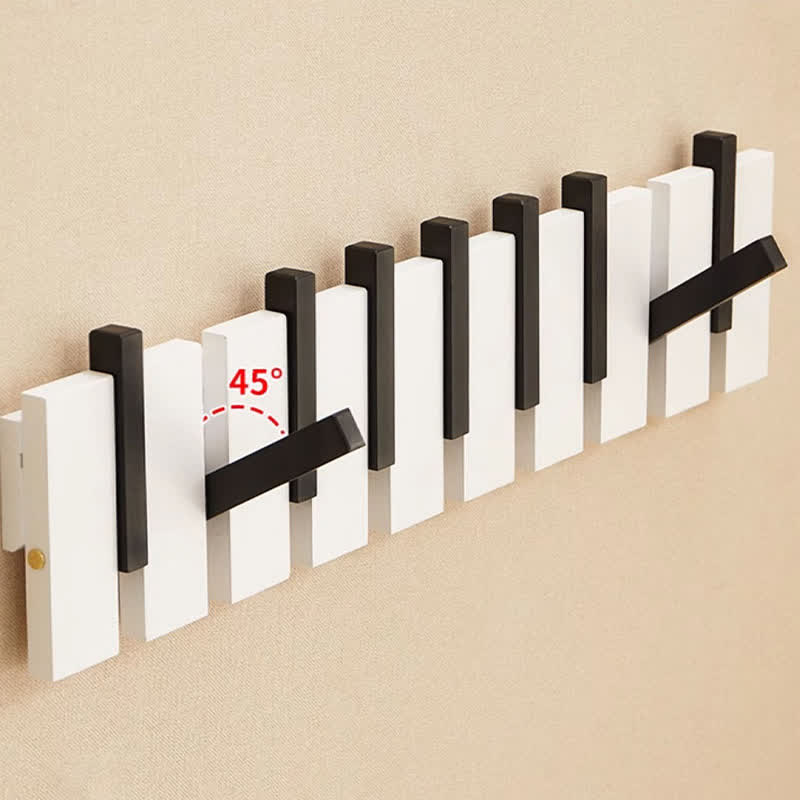 Solid Wood Piano Key Wall Hook