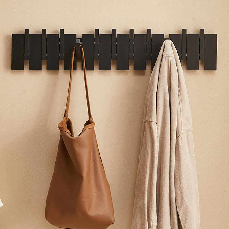 Solid Wood Piano Key Wall Hook