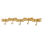 5-Hook Brass Dragonfly Wall Hook - image 1