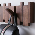 Wood Color Solid Wood Creative Piano Key Wall Hook - image 12