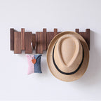 Wood Color Solid Wood Creative Piano Key Wall Hook - image 10