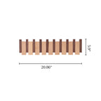 Wood Color Solid Wood Creative Piano Key Wall Hook - Combination - 8 hooks - image 24