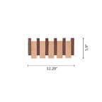 Wood Color Solid Wood Creative Piano Key Wall Hook - Combination - 4 hooks - image 22