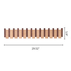 Wood Color Solid Wood Creative Piano Key Wall Hook - Combination - 12 hooks - image 26