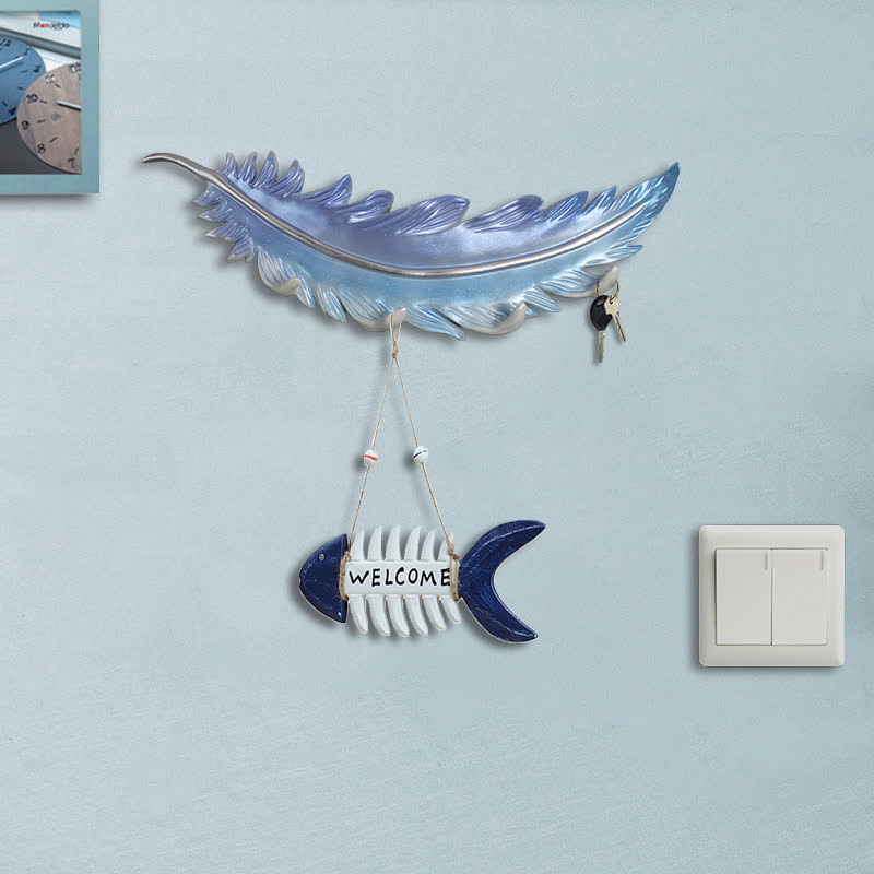 Creative Feather Decorative Wall Hook - image 14