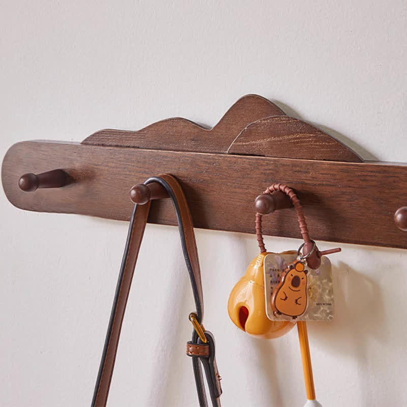 Solid Wood Cloud Shape Wall Hook