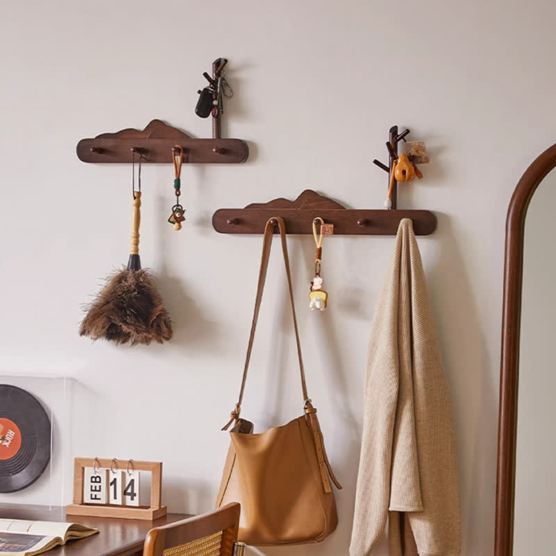 Solid Wood Cloud Shape Wall Hook - image 4