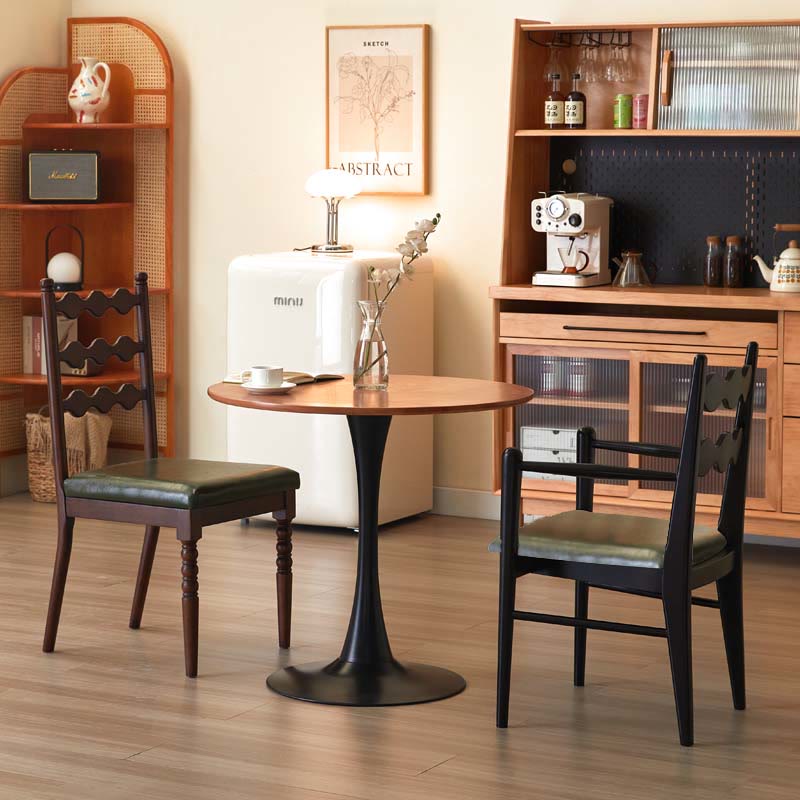 Solid Wood Backrest Household Dining Chair - image 4