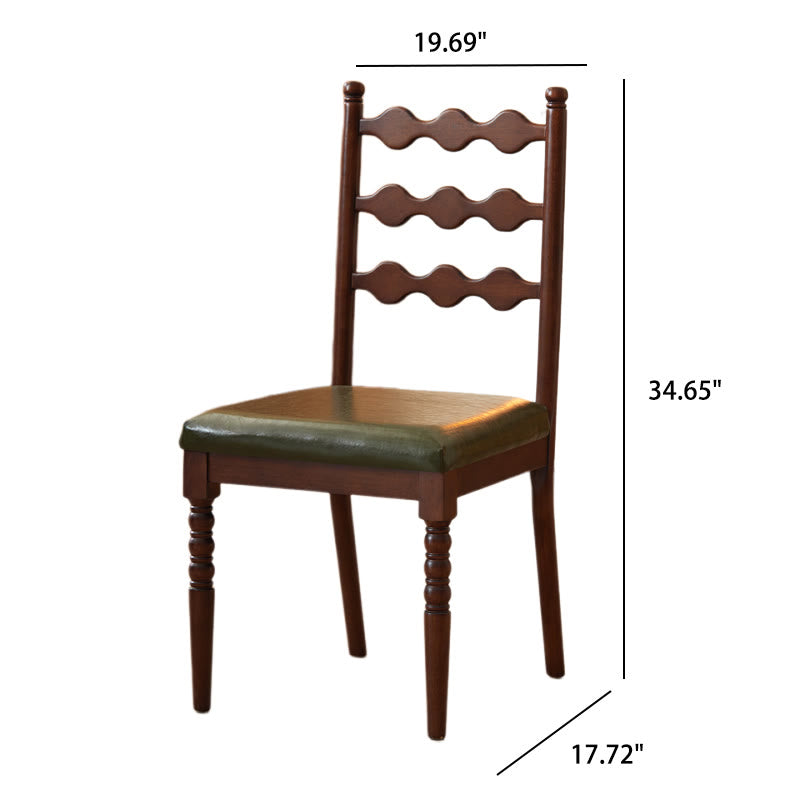 Solid Wood Backrest Household Dining Chair