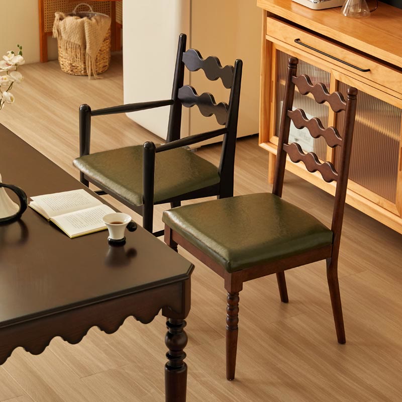 Solid Wood Backrest Household Dining Chair - image 3