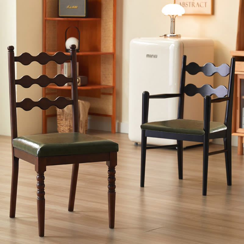 Solid Wood Backrest Household Dining Chair - image 2