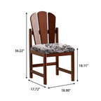Peacock-shaped High-back Solid Wood Dining Chair - image 8