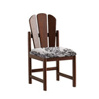 Peacock-shaped High-back Solid Wood Dining Chair - image 1