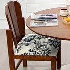 Peacock-shaped High-back Solid Wood Dining Chair - image 4