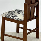 Peacock-shaped High-back Solid Wood Dining Chair - image 5