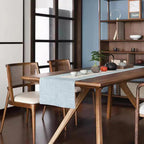 Retro Woven Rattan Armless Dining Chair  - image 2
