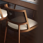 Retro Woven Rattan Armless Dining Chair  - image 5
