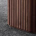 Doric Order Base Solid Wood Dining Table - image 8