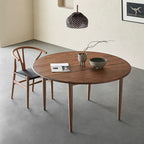 Round Four-legged Solid Wood Dining Table - image 2