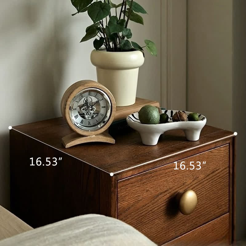Solid Wood Rustic Style Nightstand End Table - image 5