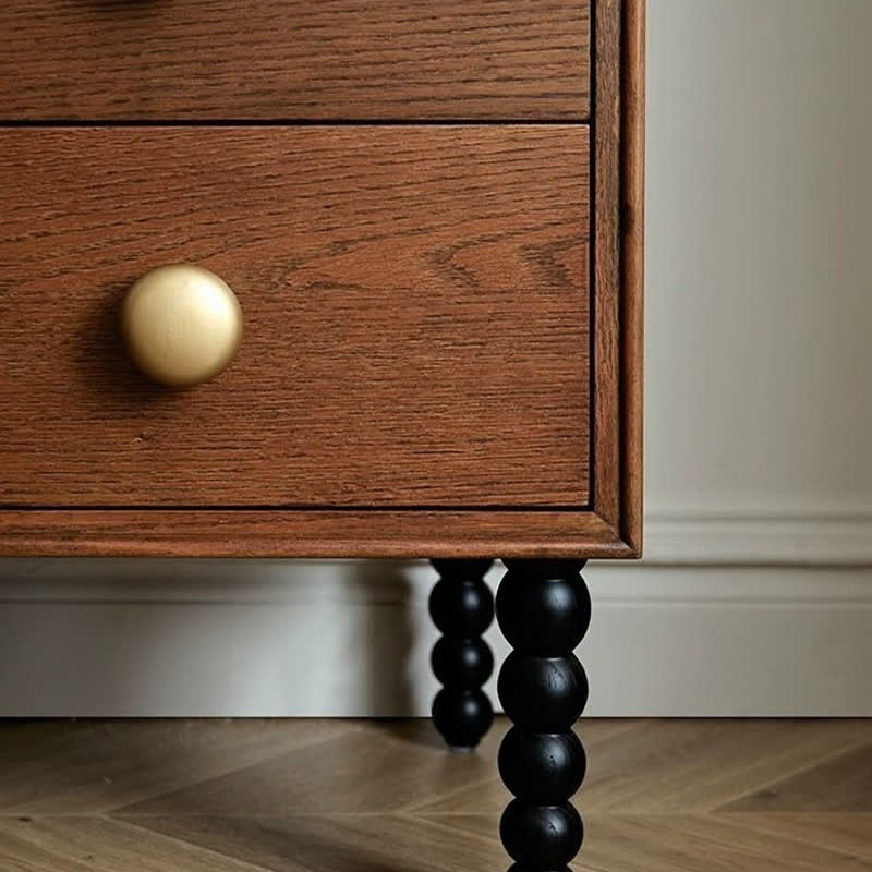 Solid Wood Rustic Style Nightstand End Table - image 10