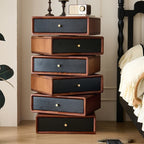Solid Wood Rotatable Drawers Nightstand End Table - image 4